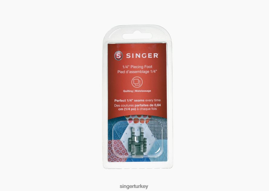 Aksesuarlar SINGER se91 serisi dikiş ve nakış makineleri için 1/4" ekleme baskı ayağı JV020L143