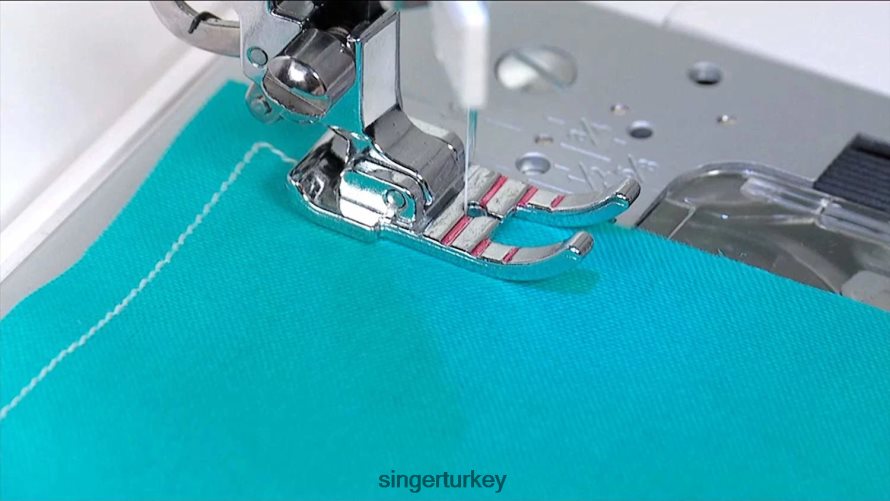 Aksesuarlar SINGER se91 serisi dikiş ve nakış makineleri için 1/4" ekleme baskı ayağı JV020L143