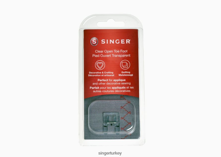 Aksesuarlar SINGER se91 serisi dikiş ve nakış makineleri için açık ağızlı baskı ayağı JV020L137