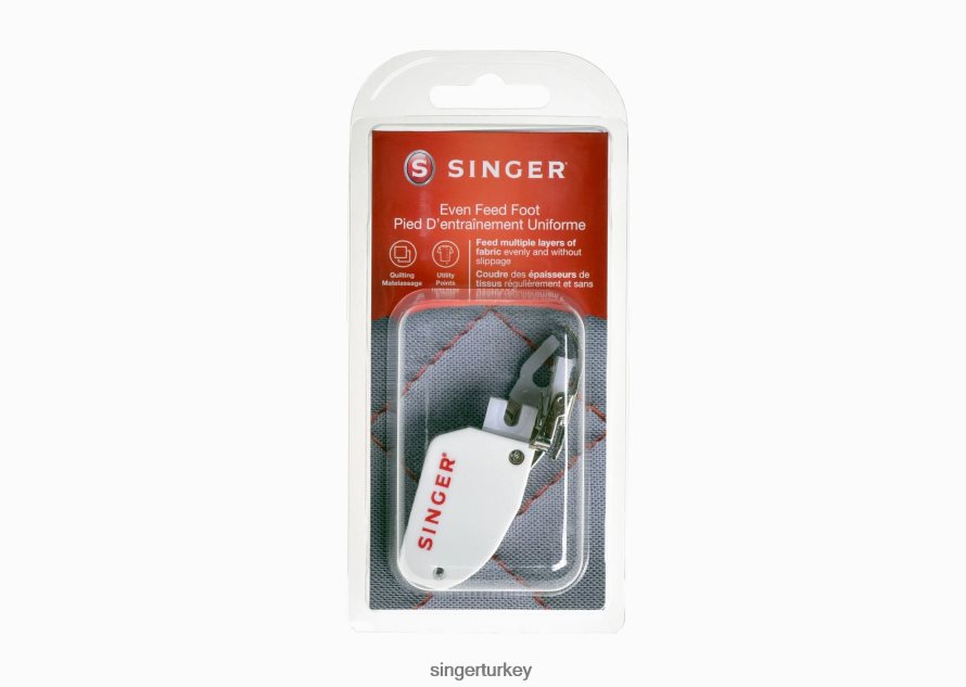 Aksesuarlar SINGER se91 serisi dikiş ve nakış makineleri için eşit beslemeli/yürüyen baskı ayağı JV020L133