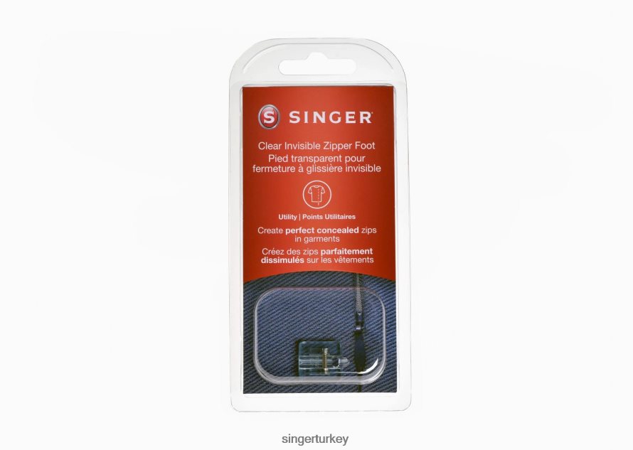 Aksesuarlar SINGER se91 serisi dikiş ve nakış makineleri için görünmez fermuar ayağı JV020L105