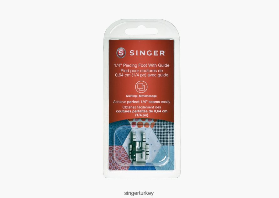 Aksesuarlar SINGER se91 serisi dikiş ve nakış makineleri için kılavuzlu 1/4" baskı ayağı JV020L141