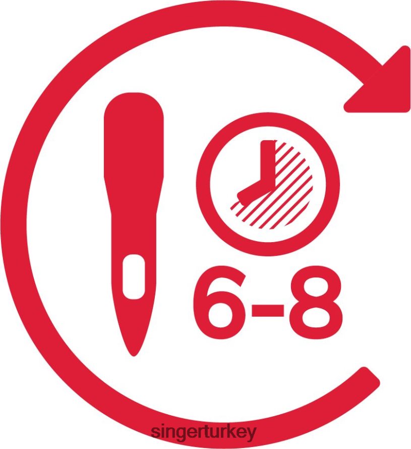 Aksesuarlar SINGER titanyum kapitone iğneleri, 80/11 ve 90/14 ebatlarında JV020L114