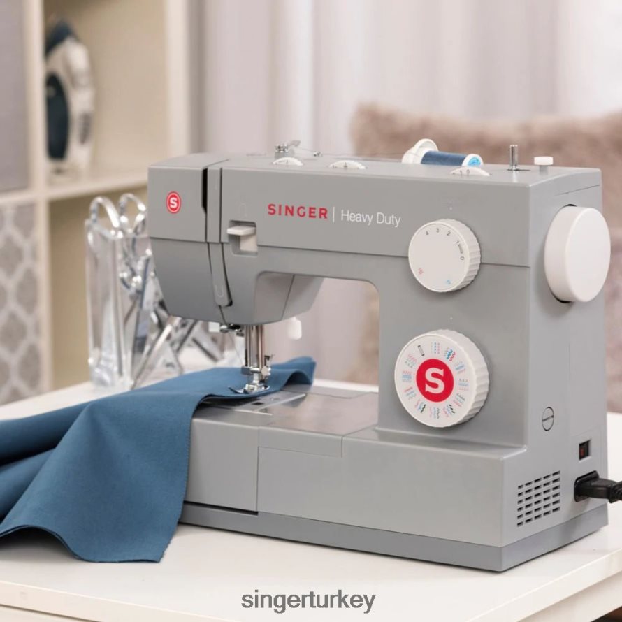 makineler SINGER ağır hizmet 4452 ve baskı ayağı kiti paketi JV020L5