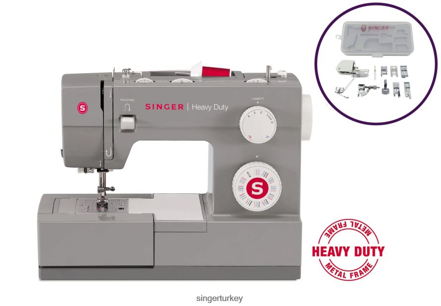 makineler SINGER ağır hizmet tipi 4432 dikiş makinesi baskı ayağı kiti paketi JV020L15 - Kapatmak için resime týklayýnýz