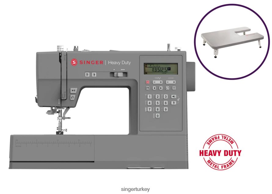makineler SINGER ağır hizmet tipi 6700c dikiş makinesi ve açılır masa JV020L10