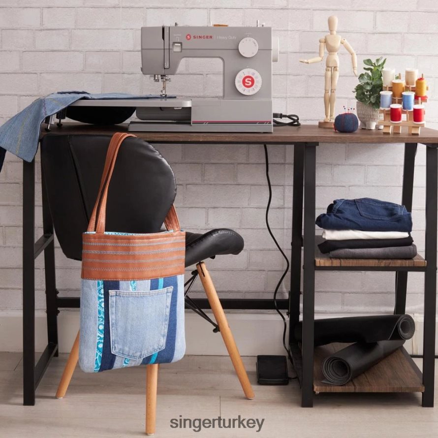 makineler SINGER ağır hizmet tipi 64s dikiş makinesi yenilenmiş JV020L35